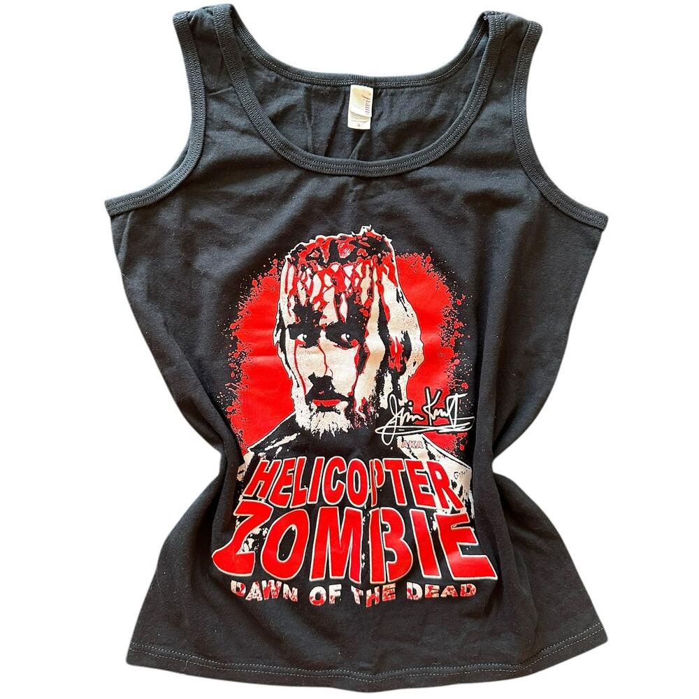 Vintage Zombie Dawn Of The Dead Emo Movie Promo Women's Tank Top